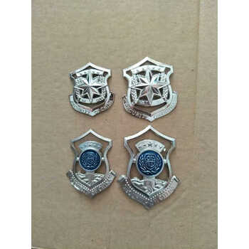 维京熊帽徽大檐帽新式保安帽徽,贝雷帽小帽徽大檐帽帽徽保安徽章 老式