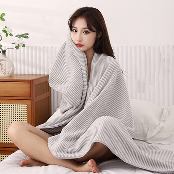 薰逸浴巾女男款家用裹巾比吸水2022大人毛巾洗澡情侣速干  粉70*140cm