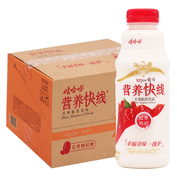 娃哈哈营养快线红枣枸杞味500g*15瓶/箱