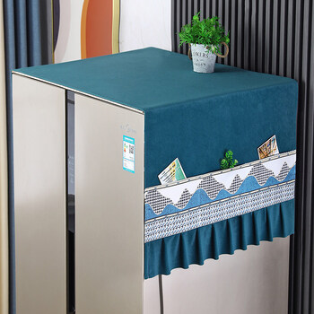 冰柜盖布防滑冰箱防尘罩防尘布盖布洗衣机盖巾保护罩单开门双开门冰柜