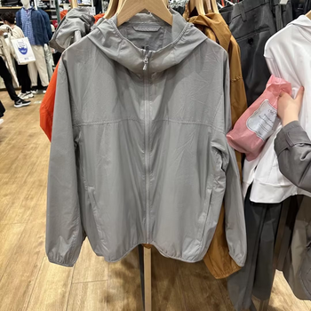 61优衣库69yqkupf50防晒衣男装女装便携式防紫外线连帽外套防水y
