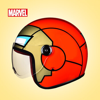 麦斯卡(mesuce)迪士尼漫威电动电瓶车动漫头盔儿童款四季通用半头盔