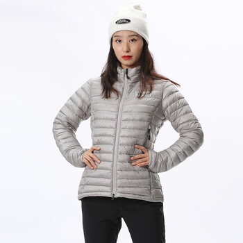 RUNNING RIVER奔流 女冬 轻薄款棉服户外运动骑行登山滑雪中层衣外套L2391L2392 L2391-013灰 无帽 36-S