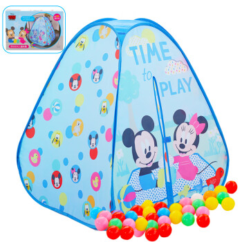 迪士尼Disney 围栏帐篷 室内外游戏屋海洋球池0-3岁 米奇欢乐时光彩盒装 送50海洋球-SWL-202