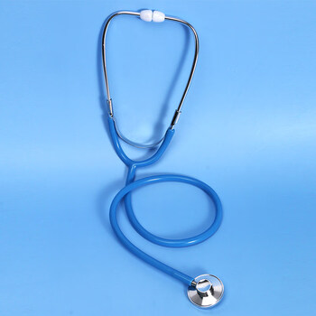 听诊器儿童玩具仿真过家家科普医生扮演套装听筒工具科学实验教具蓝色