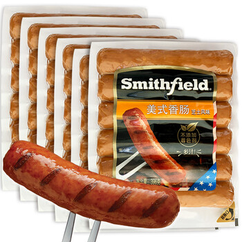 史蜜斯smithfield美式香肠芝士风味3965袋美式香肠芝士风味396g5袋