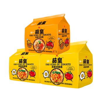 道道全(daodaoquan)茄皇方便面10小包新疆番茄鸡蛋面牛肉面速食泡面
