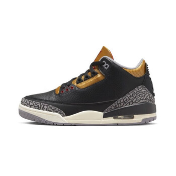 nike耐克(nike)女鞋 air jordan 3 retro aj3 黑金 潮流复古女子篮 ck