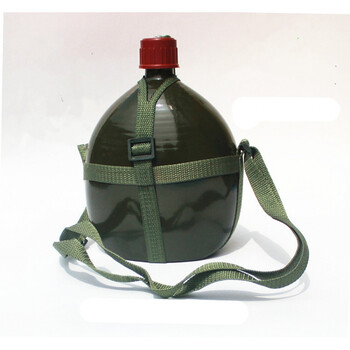 万园琦老式大容量铝制水壶怀旧87水壶军绿铝制水壶户外登山水壶10l