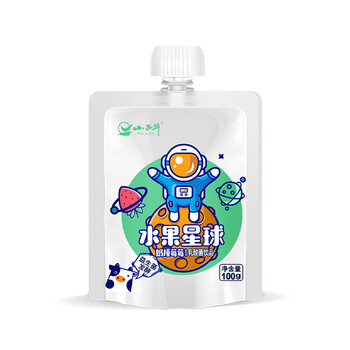 小西牛水果星球奶撞莓莓乳酸菌饮料酸奶100g6袋3提箱