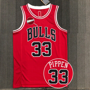 nba全75周年公牛队砖石标红色11号91号1号24号罗斯球衣背心33号皮蓬m