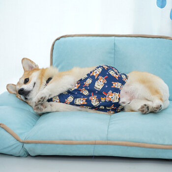 柯基 柯基防水肚兜可调节带松紧分公母狗狗防水肚兜护肚  2xl约20-29