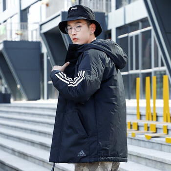阿迪达斯（adidas） 棉服男2021冬季新款户外运动棉衣休闲保暖夹克GH7374 CY8624/黑色 S 175/92A