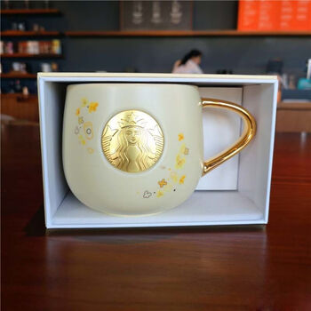 星巴克starbucks杯子墨绿色女神款玻璃杯夏季ins风大容量高颜值吸管杯
