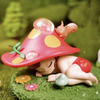 精灵系列盲盒女生可爱摆件女孩确认款公仔女孩礼物蘑菇开盒不拆袋现货