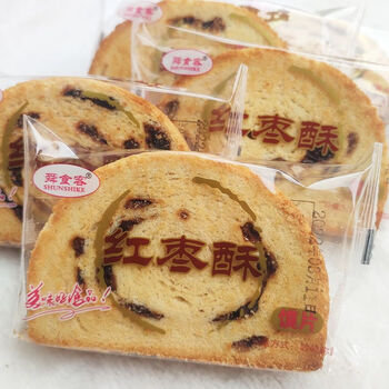 企业购更优惠食怀山西运城舜食客红枣酥馍片 烤馒头