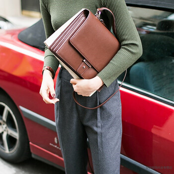 京东精品女士公文包 气质简约ol通勤职场手提包 商务大容量大包包职业