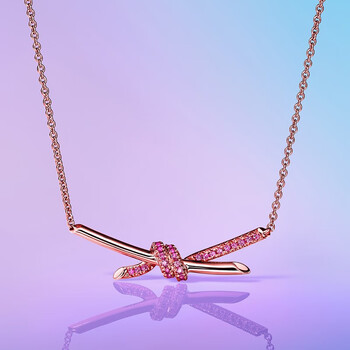 蒂芙尼【520送礼】tiffany knot 系列 绳结项链 女友礼物