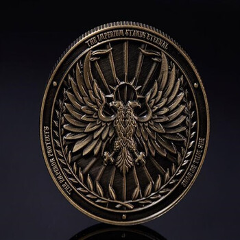 战锤40k 周边 纪念币 钥匙链 贴章 帝国双头鹰纪念版