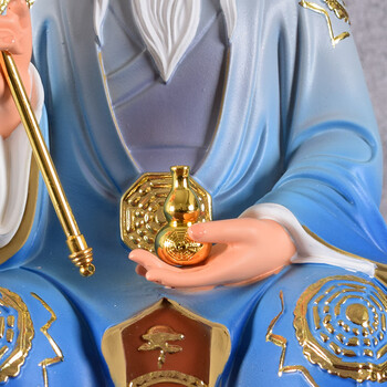 颜渝太上老君手上拿的法器小浮尘拂尘葫芦八卦三清凤冠霞帔披肩 中号