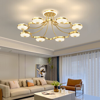 十字星光 吊灯客厅灯led吊顶灯2022年新款灯具现代简约大气轻奢全屋