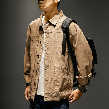 嘉瑞泰男士工装夹克男宽松夏季新款休闲外套男生加肥加大码胖子潮牌