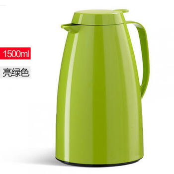 玻璃内胆保温壶暖水瓶热水瓶家用大容量1.5l 绿色