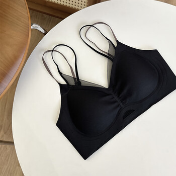 服饰内衣>内衣>文胸>无痕内衣女大胸显小薄款无钢圈少女风上托聚拢收