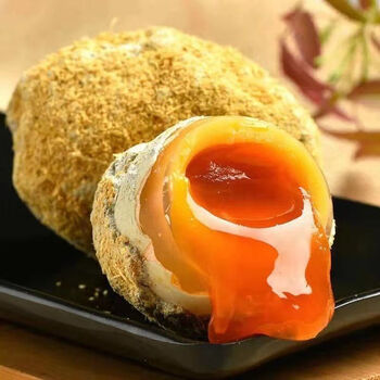 四川遂宁黄金溏心皮蛋松花蛋包泥土鸭蛋灰包蛋特产单枚 四川鸭皮蛋(黄