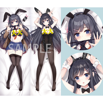 青春兔女郎学姐不会梦到猪头少年 学姐樱岛麻衣等身抱枕 优雅版 六色