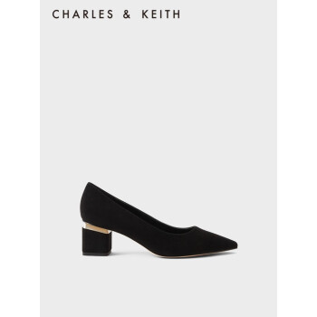 CHARLES&KEITHCK1-61720051Ůʿͨڼͷ߸Ь Black Texturedɫ 40