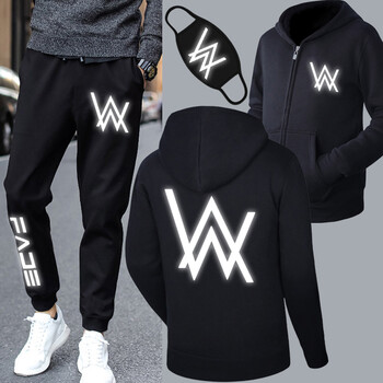 阁版艾伦沃克卫衣儿童夜光faded教主alan walker发光衣服抖音同款反光