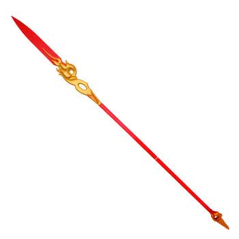 云缨掠火枪王者荣耀云缨 cos道具 长矛 伴生皮 赤焰