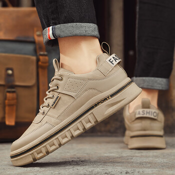 361劳保男鞋2023新款冬季防水防滑工地干活工作工装久站不累登山卡其