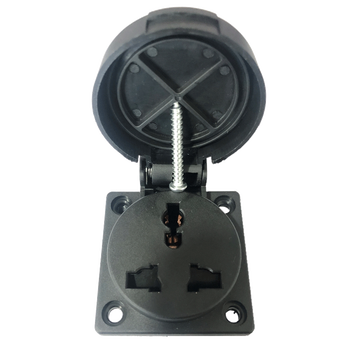 ip54通用三孔10-16a欧式n-312多功能孔防水工业220v带盖插座 3孔多