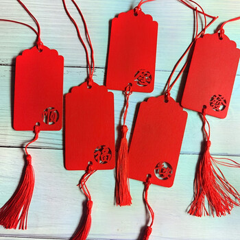 萌念 挂树上的许愿牌 新年喜庆大质许愿卡片心愿木牌挂饰装饰吊牌挂牌