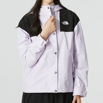 北面thenorthface冲锋衣女春季新款户外运动徒步登山外套连帽夹克6s1