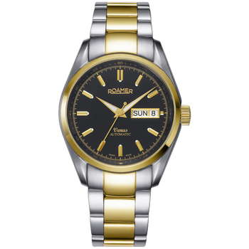 roamer瑞士罗马表原装进口自动机械手表男士100米防水腕表金星双历男