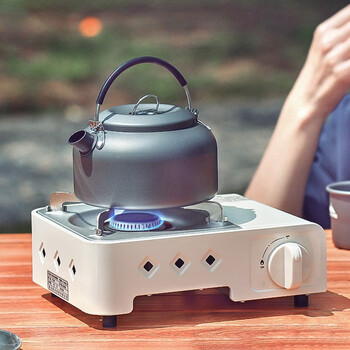 橙央迷你卡式炉户外便携式卡磁野外燃气炉具瓦斯煤气灶野餐火锅炉zp单