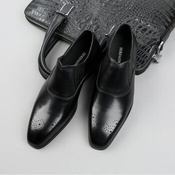 艾上他她切尔西靴男英伦短靴欧美青年潮流工装靴牛皮靴子马丁靴黑色38