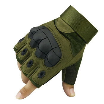 杨饰公子战术半指手套软壳护甲格斗防滑耐磨透气户外骑行弹弓防护手套