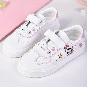 卜丁儿童小白鞋女童板鞋21年新款春季卡通时尚童鞋女孩休闲运动鞋子白色35码内长22 适合脚长21 5cm 图片价格品牌报价 京东