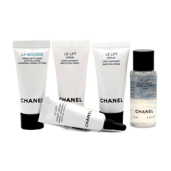 【国内专柜】香奈儿（Chanel）护肤小样 试用装 旅行套装 智慧5件小样套 洁面+精华水+眼霜+提拉精华+乳霜