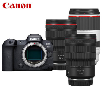 ܣCanonEOS R5 ȫ΢RF70-200+RF15-35+RF24-70512G SD++ɫMCUV+˫װ