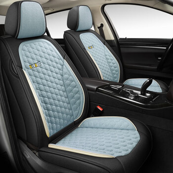 卡罗拉飞度奥迪q3全包围汽车座套 2022新款-全麻全包-晴空蓝-标准版