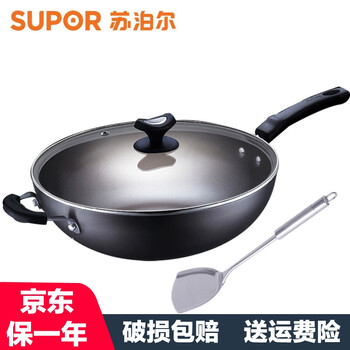 
                                                            苏泊尔（SUPOR） 炒锅二代无涂层真不锈精铁炒菜锅明火燃气专用30CM-32CM 32CM（适用2－6人）                