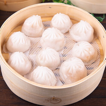 鲜虾水晶包12个装广式茶点速食早餐半成品港式点心速冻包加热即食