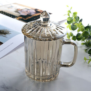 65轻奢高端60进口玻璃泡茶杯带把手创意玻璃透明水杯花茶杯把杯