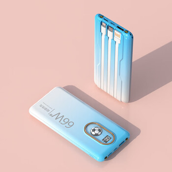 罗马仕(romoss)卡通周边66w快充自带线大容量充电宝20000毫安巧便携