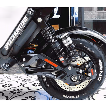 电动车uqi u b u1c u1d系改装cnc铝合金后平叉 红色平叉